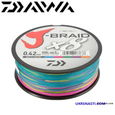 Шнур DAIWA J-Braid X8 размотка 300 м цвет разноцветный